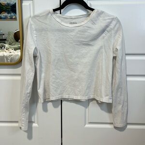 Cropped long sleeve tee